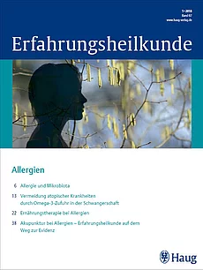 Coverabbildung Erfahrungsheilkunde 1/20218