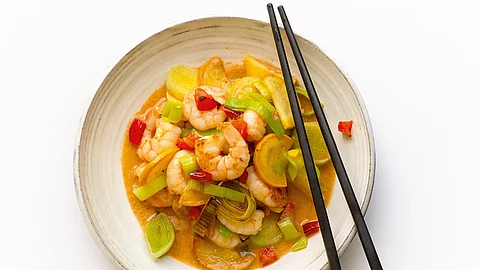 Rotes Garnelen-Curry