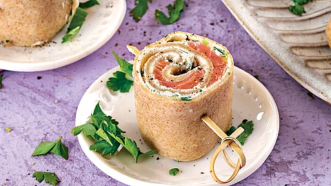 Lachsrollen