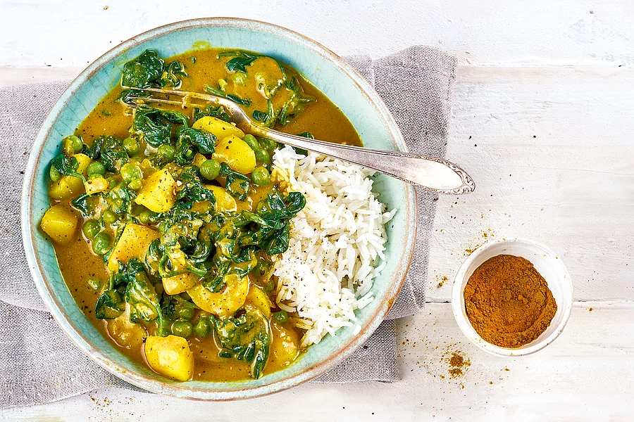 Spinat-Kartoffel-Curry