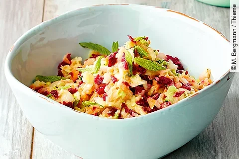 Coleslaw mit Kokosdressing