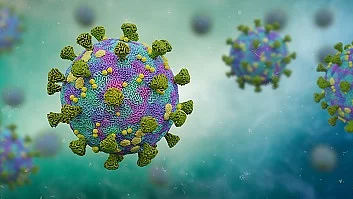 Covid-19, coronavirus that causes respiratory infections, Sars-C Illustration: Coronavirus