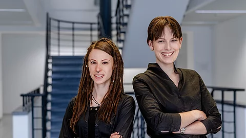 Prof. Karola Marky und Rebecca Panskus