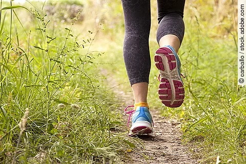 runner training outdoors