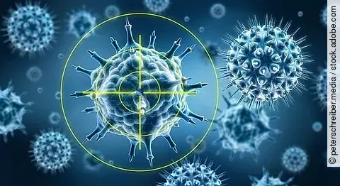 3D-Illustration von Viren.