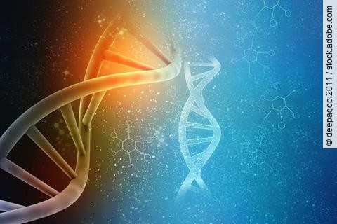 Illustration einer DNA-Struktur, Gen