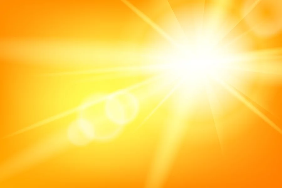 Nature sunny abstract summer background with sun Sonne