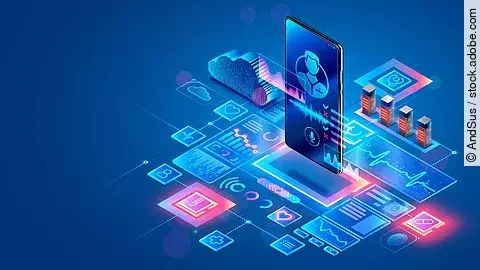 Smartphone im telemedizinischen Kontext, Illustration