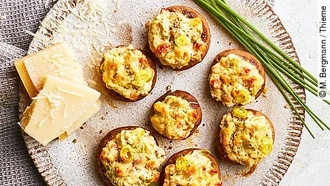 Champignons mit Ricottafüllung