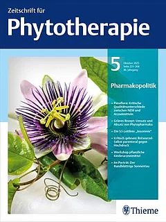 Cover Zeitschrift für Phytotherapie 5/2025