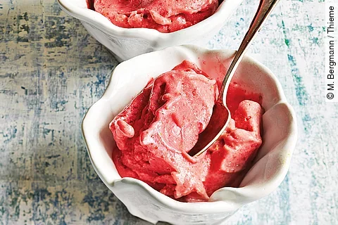 Erdbeer-Kokos-Sorbet