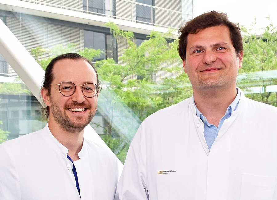 Porträtfoto: Dr. Philipp Mourikis und Prof. Amin Polzin Porträtfoto: Dr. Philipp Mourikis und Prof. Amin Polzin