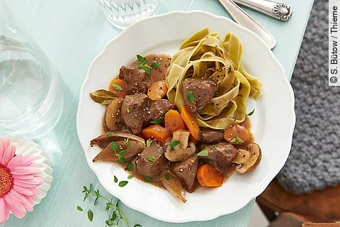 Wildragout in Balsamico