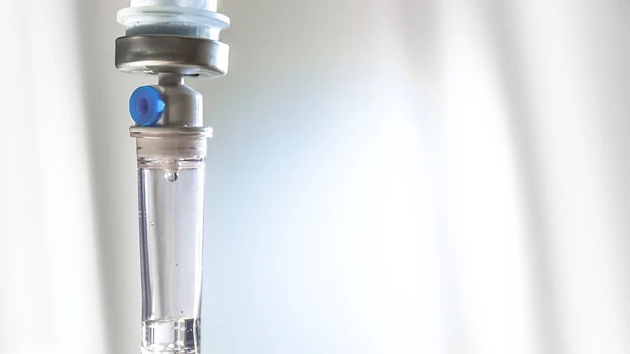 Tropfkammer an einer Infusion
