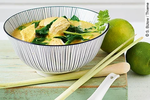 Spinat-Curry mit Huhn