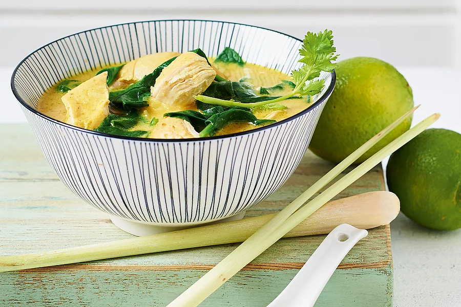 Spinat-Curry mit Huhn