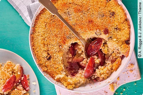 Fruchtiger Hirse-Kokos-Auflauf