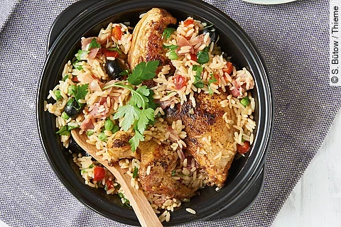 Arroz mit Hähnchen