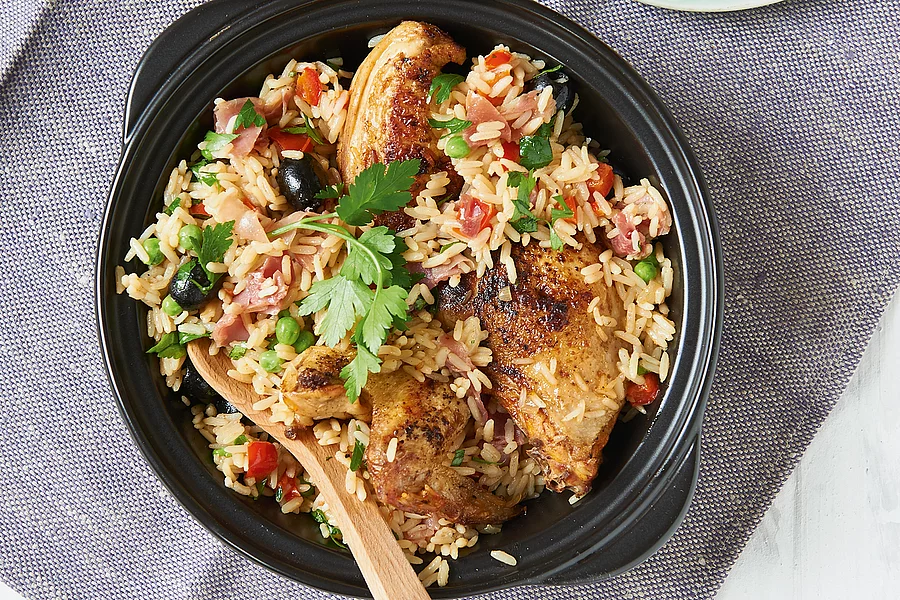 Arroz mit Hähnchen