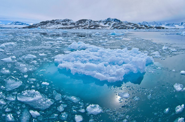 Arktis, im Meer schwimmendes Eis
